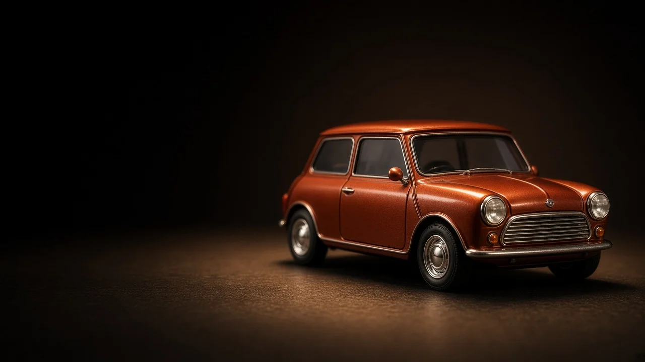 Copper diecast classic on a warm studio background